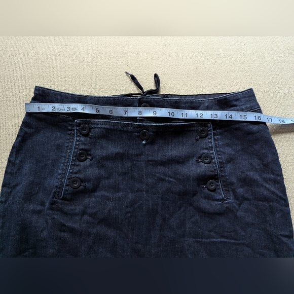 🪞Madewell Cotton Lace up skirt Size 31 - Picture 6 of 10